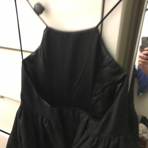 Lulu backless black dress